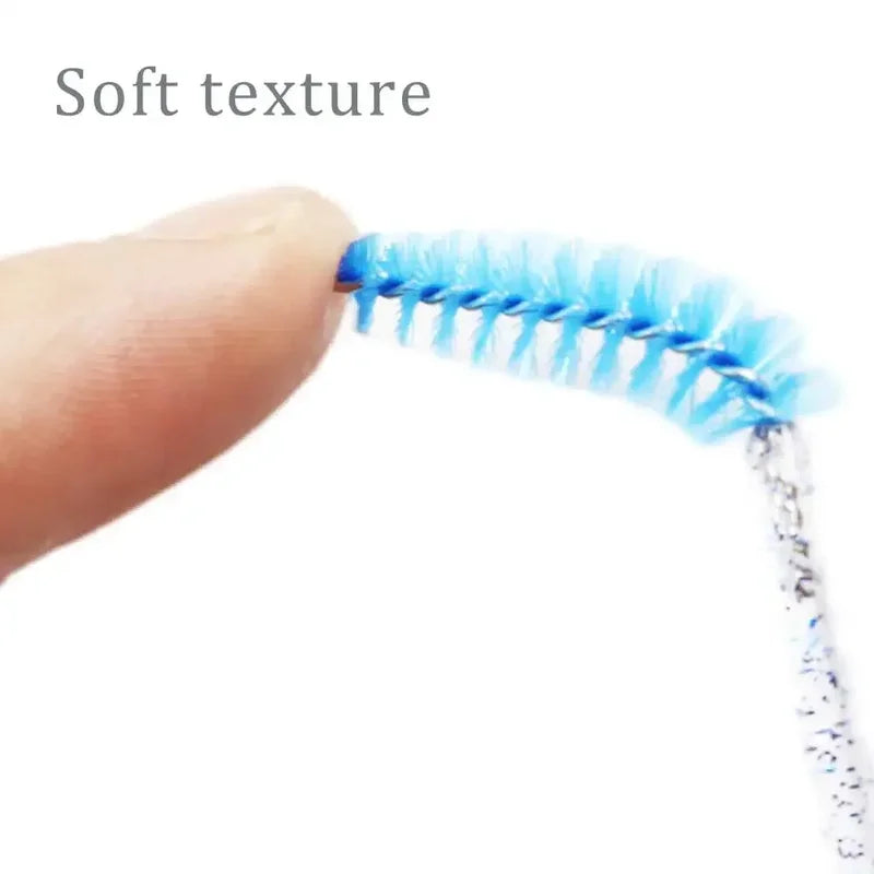 Disposable Eyelash Brush Comb 50Pcs Makeup Mascara Wands for Lash Extensions & Brows