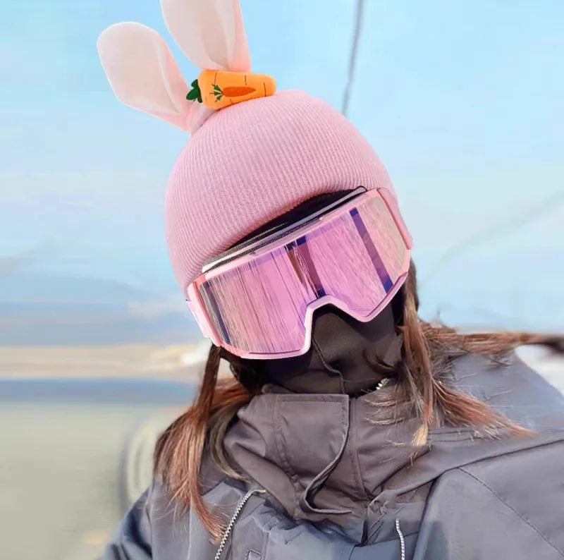 Winter Ski Helmet Cover - Washable Knitted Snowboard Helmet Decor for Men Women