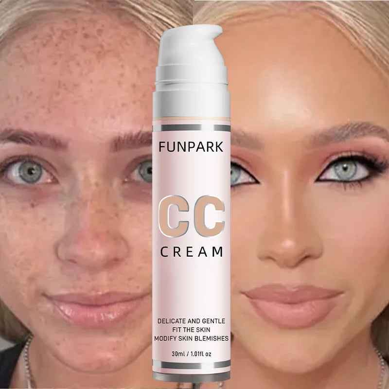 Color Correcting CC Cream Liquid Foundation Waterproof Face Makeup 30ml