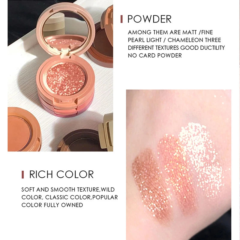 Tri-Color Matte Eye Shadow Palette for Multi-Layered Eye Makeup