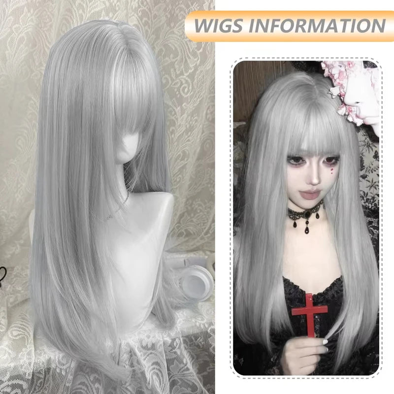 Synthetic Wig for Party Halloween Cosplay Role-Playing Daily Use - High-Temperature Hair Accessory