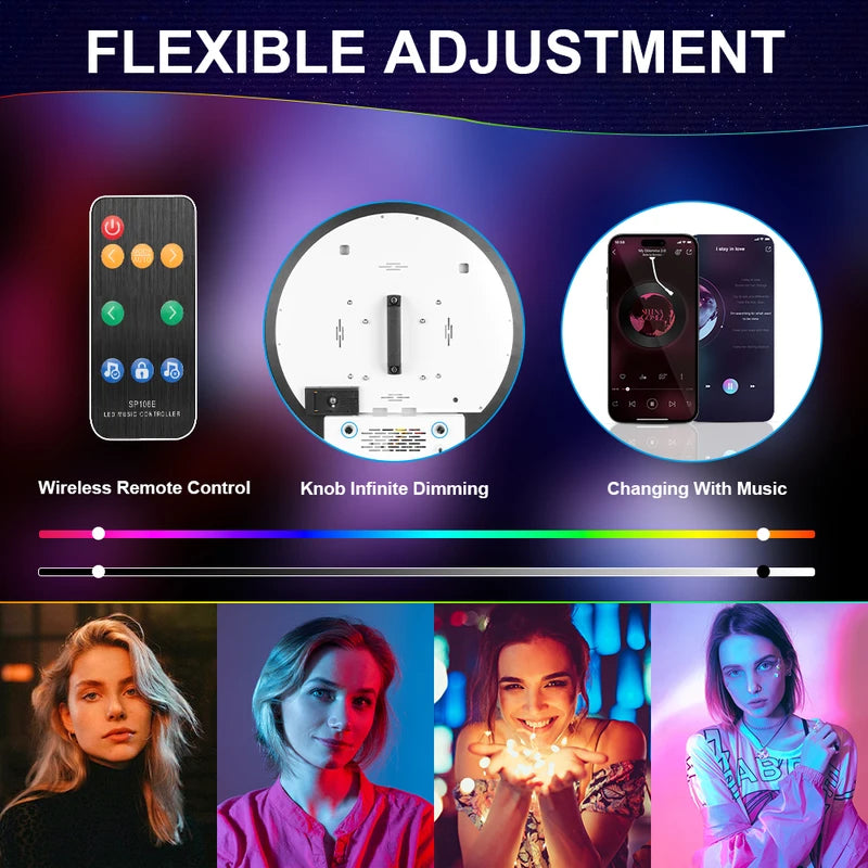 Portable LED Photo Booth for iPad 10.2-13 Inch Weddings & Events