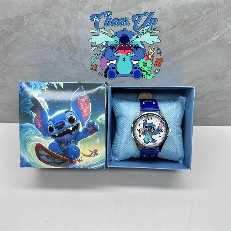 Children's Cartoon Watch Surprise Blind Box Gift with PU Leather Strap
