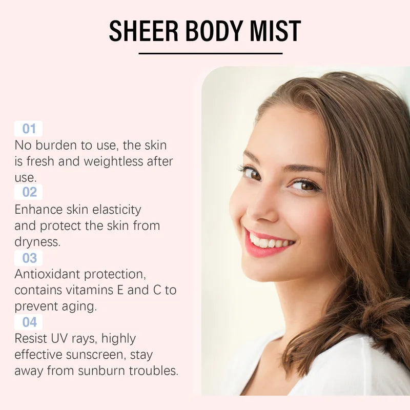 Waterproof SPF42 Sunscreen Spray with Anti-UV Protection and Moisturizing Formula