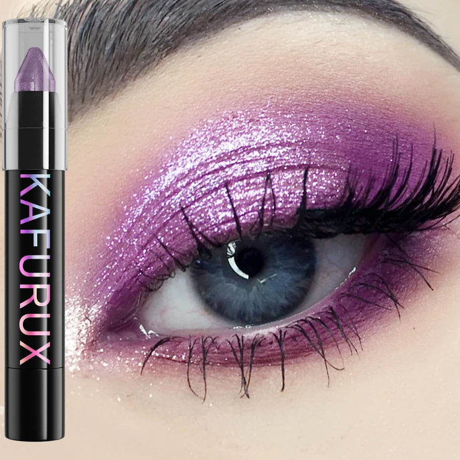 25 Colors Waterproof Glitter Eyeshadow & Eyeliner Pencil Set - Long-Lasting Makeup Tool
