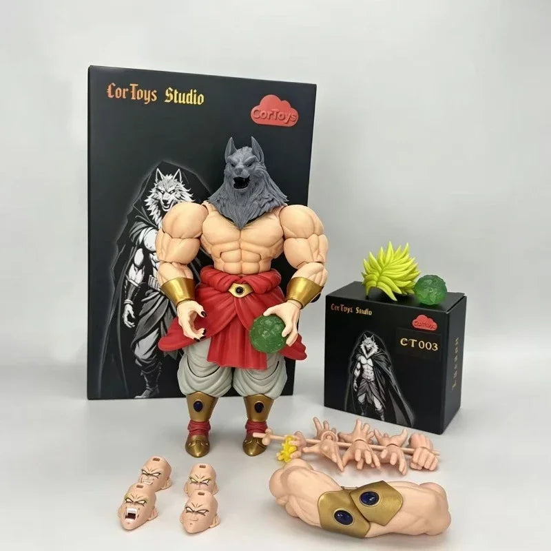 Dragon Ball Super Broly Action Figure with Replaceable Accessories - Collectible Model Toy
