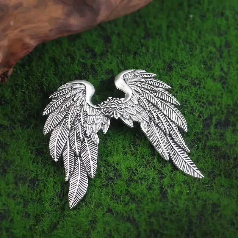 Halloween Angel Wing Hair Clip Spring Clip for Back of Head - Alloy Accessory