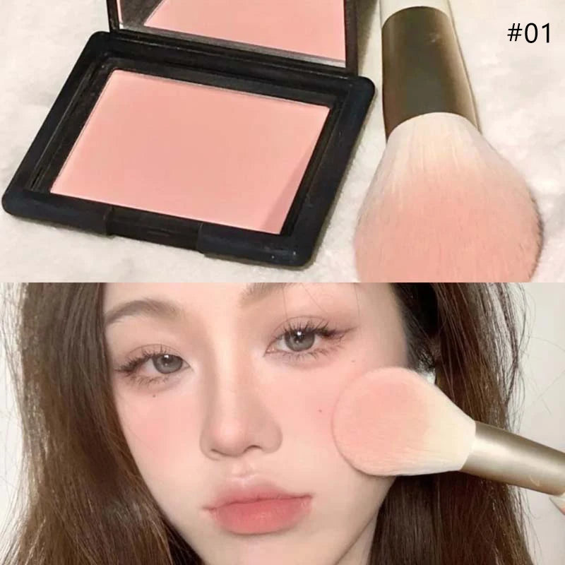 Monochrome Matte Blusher Palette - Waterproof Natural Cheek Color for Face Makeup