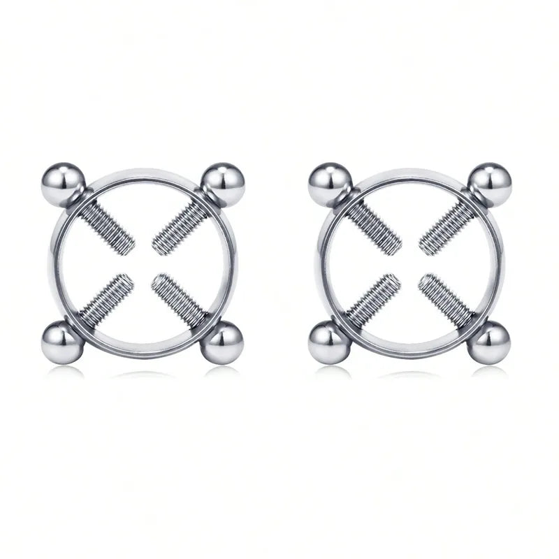 Fake Nipple Piercing Jewelry Set - Faux Nipple Rings for Women