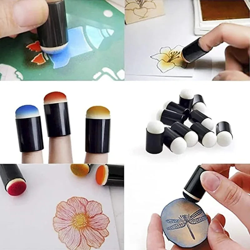 10PCS Art & Craft Sponges for Painting and Coloring - Watercolor Craft Supplies