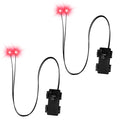 Halloween LED Glowing Eyes with Timer - Waterproof Skeleton Prop Lights Set of 2