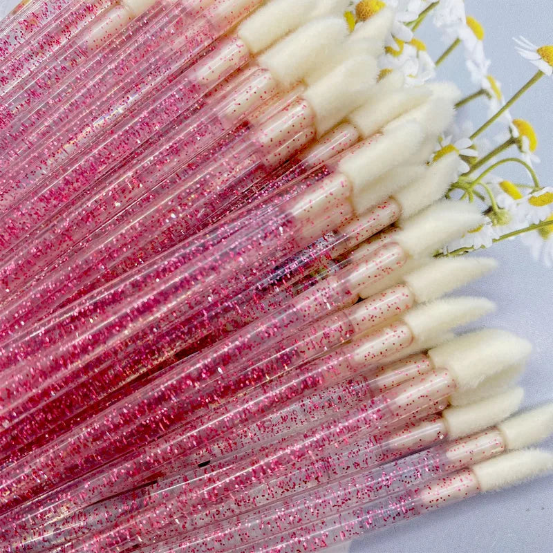 Disposable Lip & Lash Brush Set - Makeup Applicators for Eyelash Extension Tools, 100/500pcs