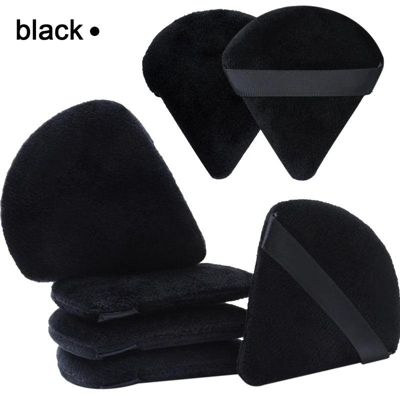 7Pcs Triangular Makeup Sponge Set - Soft Velvet Cosmetic Blenders for Contouring & Eye Makeup