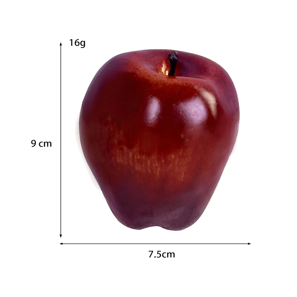 Artificial Apple Decor Snow White Faux Fruit for Home Kitchen Party Decor