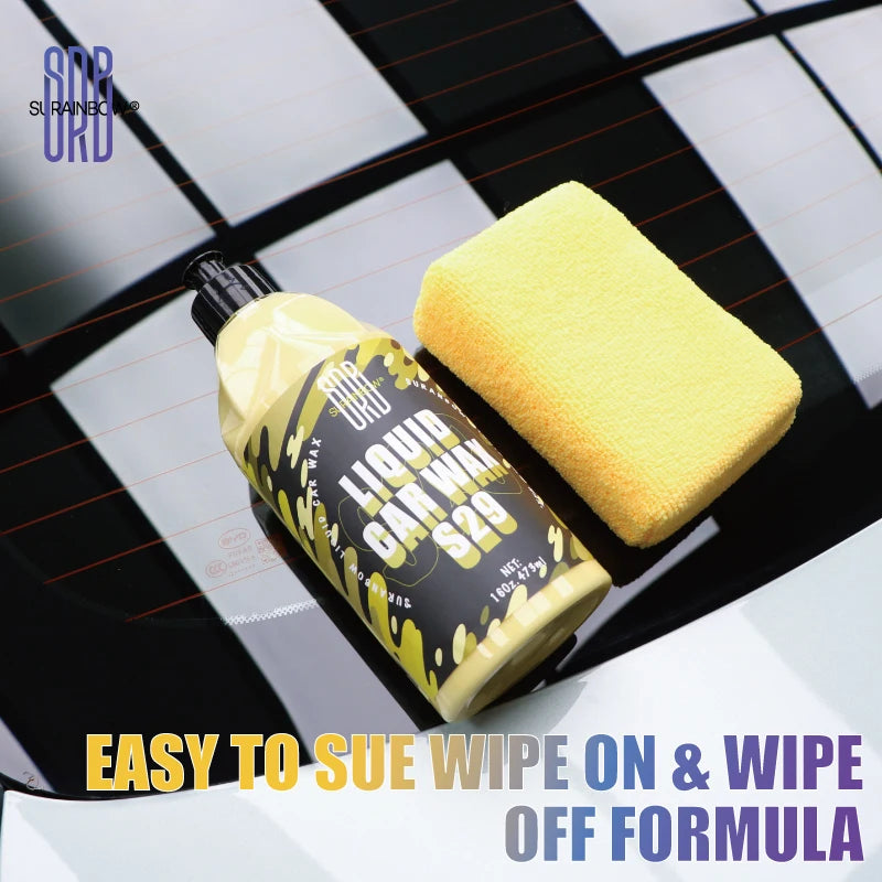 Advanced Car Wax Liquid Wax for All Paint Colors & Black Car Shine