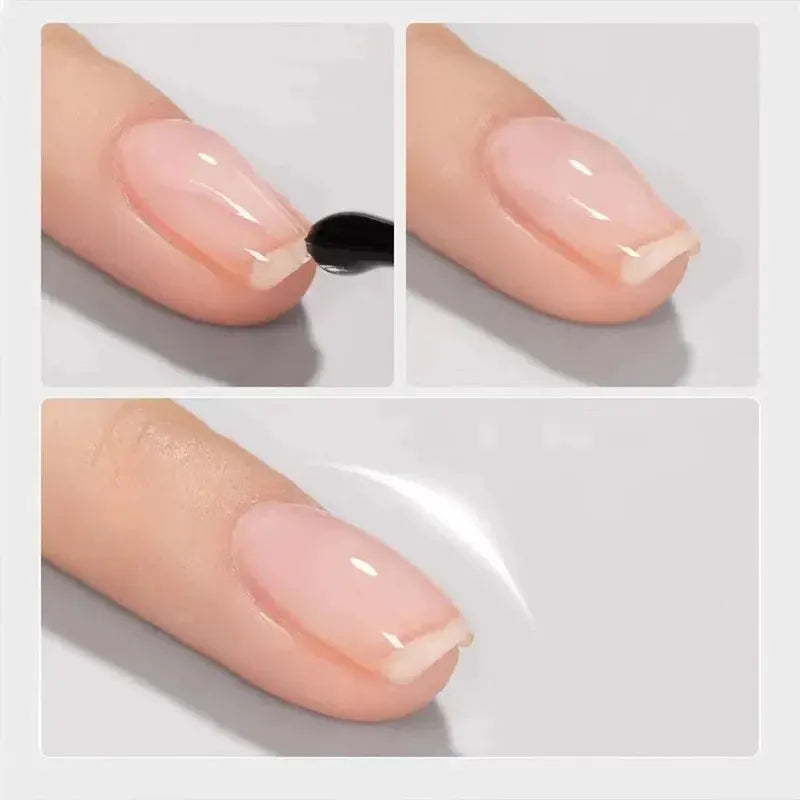 2PCS Nail Gel Polish Base & Top Coat Reinforcement Long Lasting UV LED Clear Gel