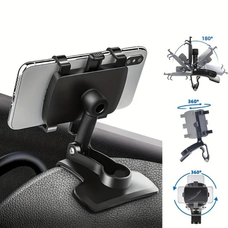 Universal 360° Rotation Car Phone Holder Dashboard Mount for Smartphones GPS