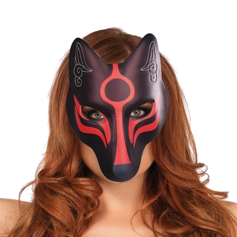 DIY White Paper Mask for Halloween Cosplay & Costume Crafting - Fox-Themed Event Accessory