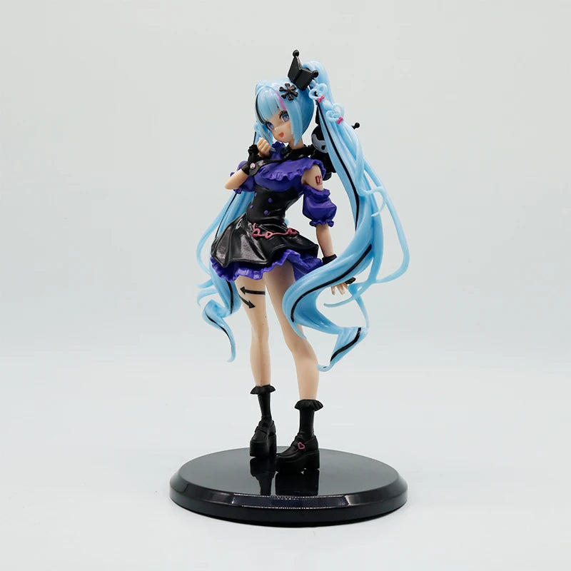 Anime PVC Figure - 19cm Hatsune Miku Snow Miku x Kuromi Collectible Figurine