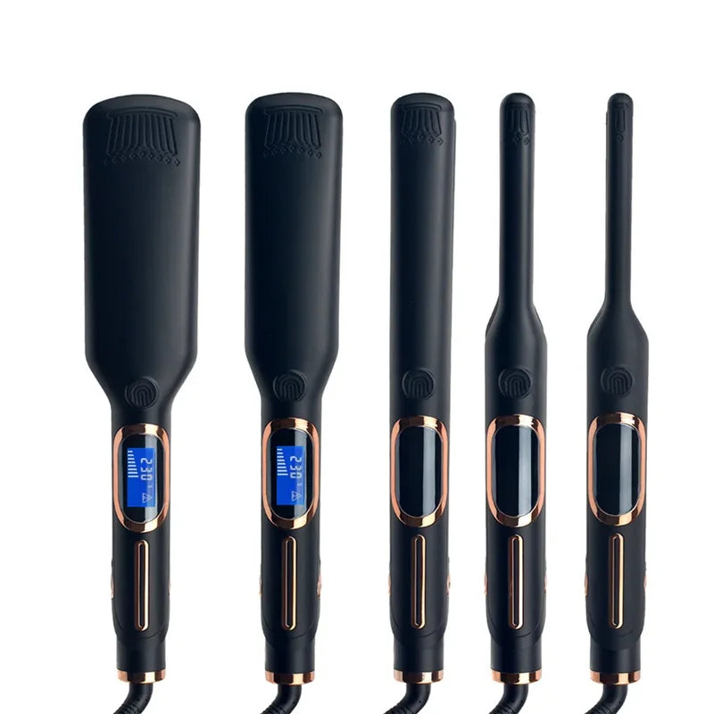 High-Temperature Hair Straightener & Curling Iron Dual-Purpose Styler