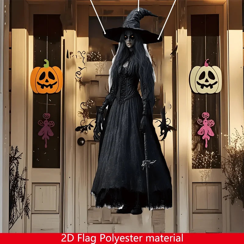 Halloween Horror Skull Bride Background Cloth Indoor Outdoor Haunted House Decor