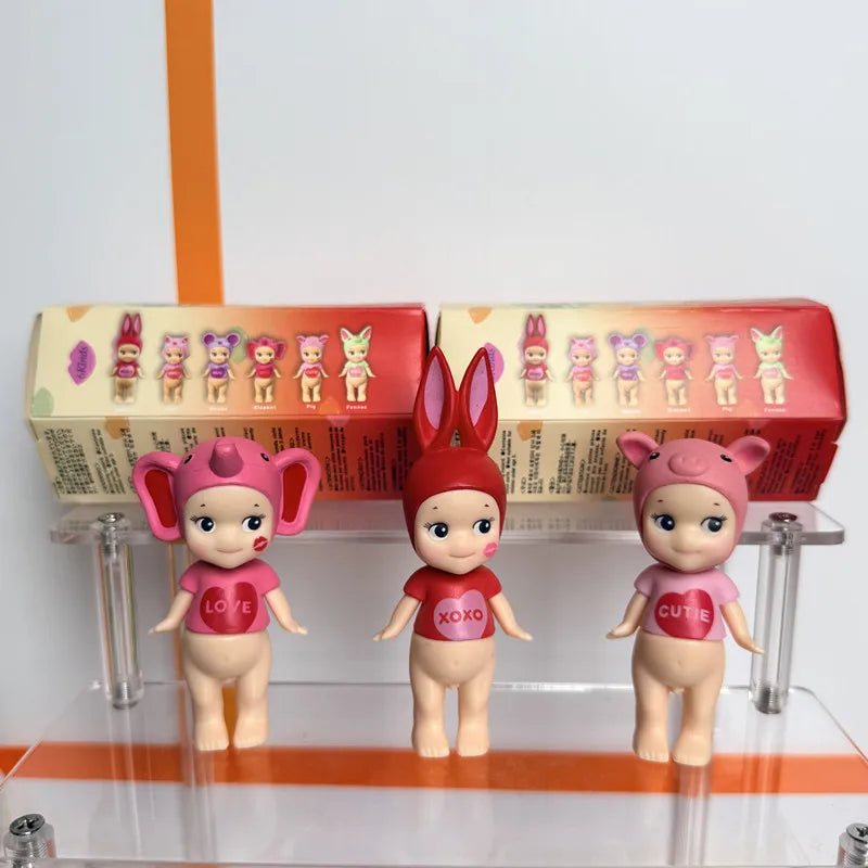 Mini Angel Kiss Series Blind Box Figurines - Cute Desktop & Car Decorations