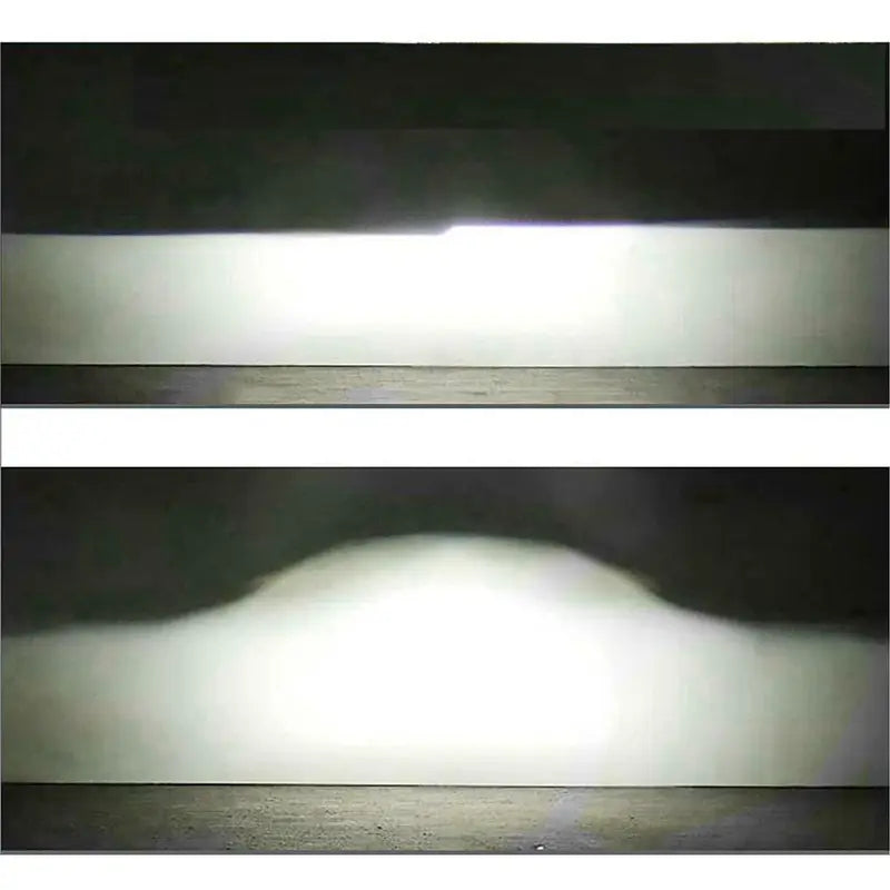 90W Bi-LED Projector Lens Kit for Car Headlights - Universal Fit, Blue Tint