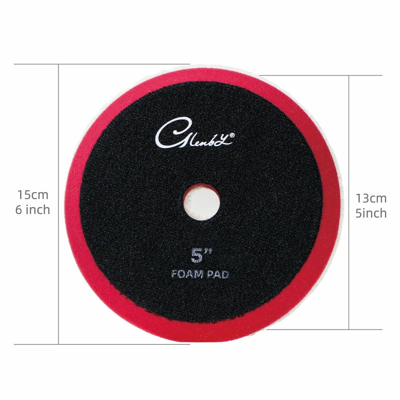 5 Inch Buffing Polishing Pads Flat Foam Sponge Kit for Car Auto Care Buffer