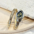 Women's Snake-Shape Quartz Watch with Elastic Bracelet - Creative Cross-Border Accessory