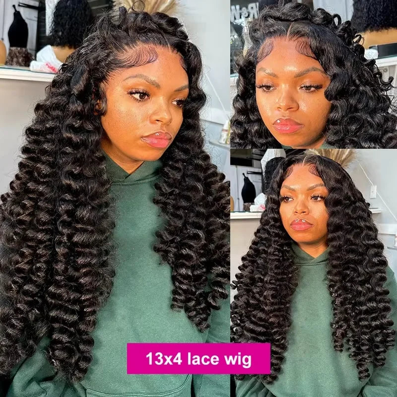 Loose Deep Wave HD Lace Front Wig 28-32 Inches Brazilian Remy Human Hair
