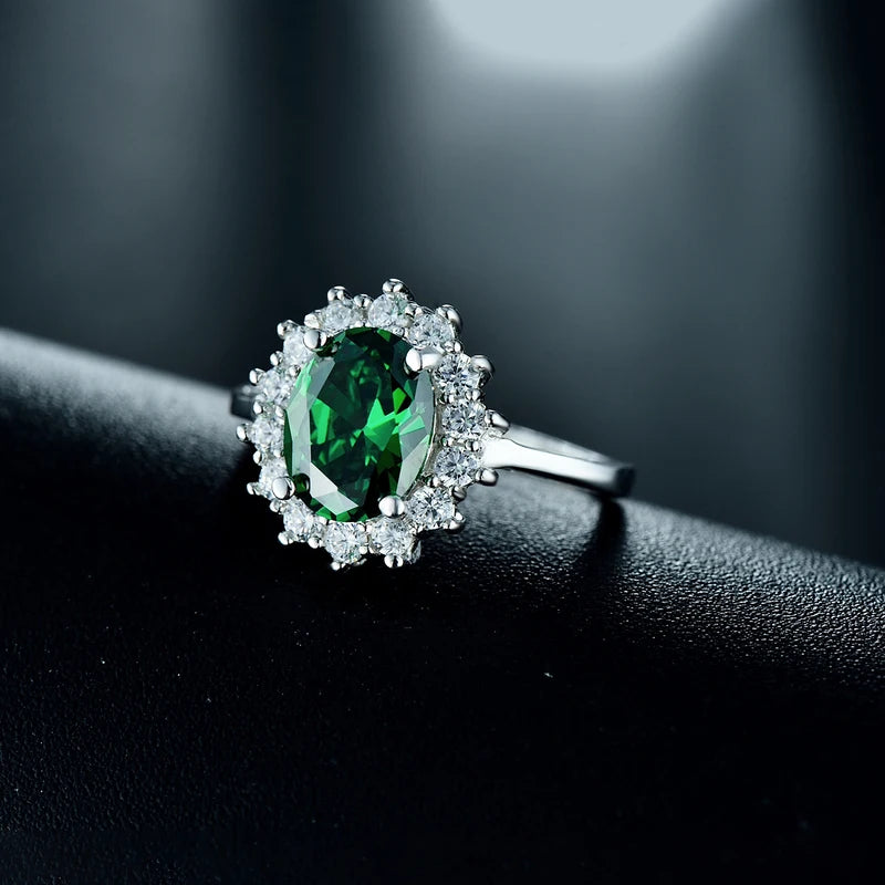 Solid 925 Sterling Silver Ring for Women - Fashion Jewelry with Zircon - Gift & Engagement