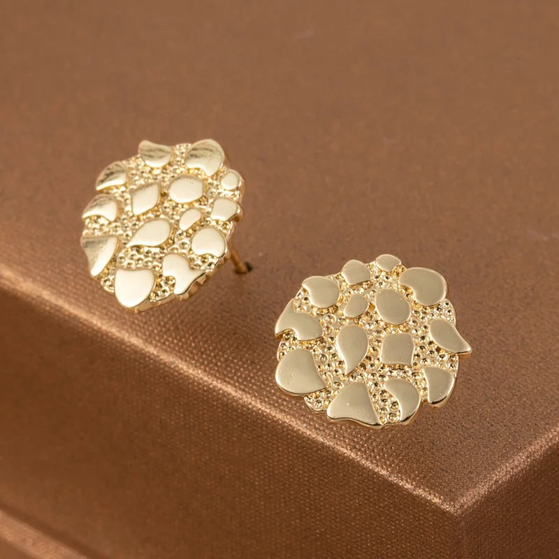Luxury Geometric Earrings for Women Wedding Engagement Party Jewelry