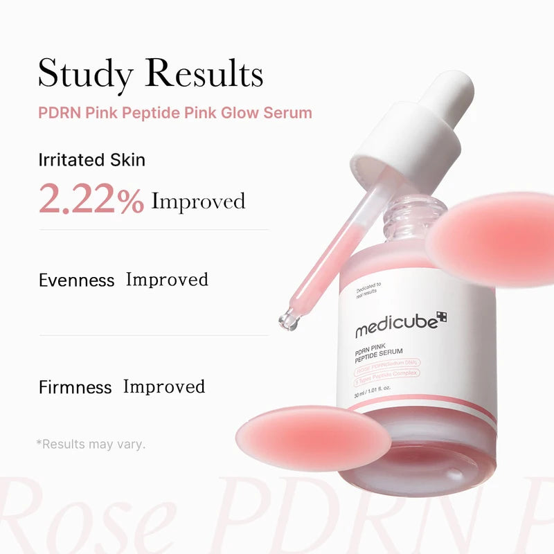 Hydrating Pink Peptide Serum for Face - Fast-Absorbing & Non-Sticky