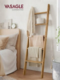 5-Tier Farmhouse Blanket Ladder Storage & Decor Rack for Living Room