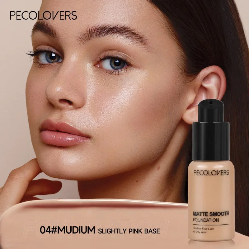 Long-Lasting Waterproof Liquid Foundation for Face - Natural Makeup Finish