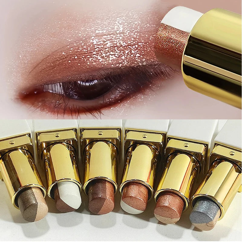 Waterproof Glitter Eyeshadow Stick - Metallic Shimmer, Long-Lasting, All Skin Types