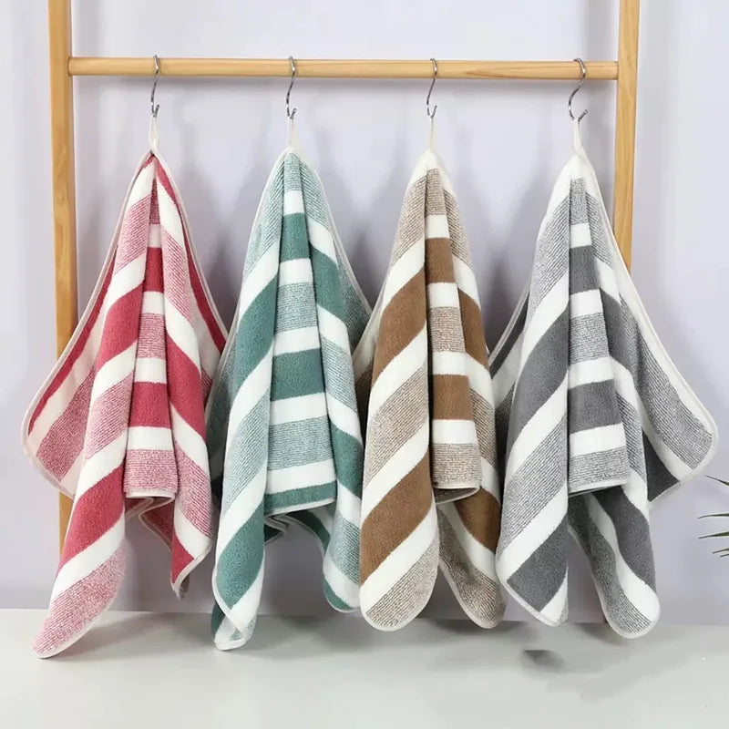 Quick Drying Water Absorbent Bath & Beach Towel 35x75cm 4/2 Pack Durable No Shedding