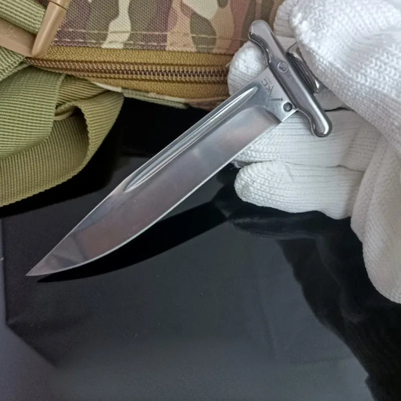 Utility Folding Survival Knife with 440C Steel Blade for Camping Hunting Rescue