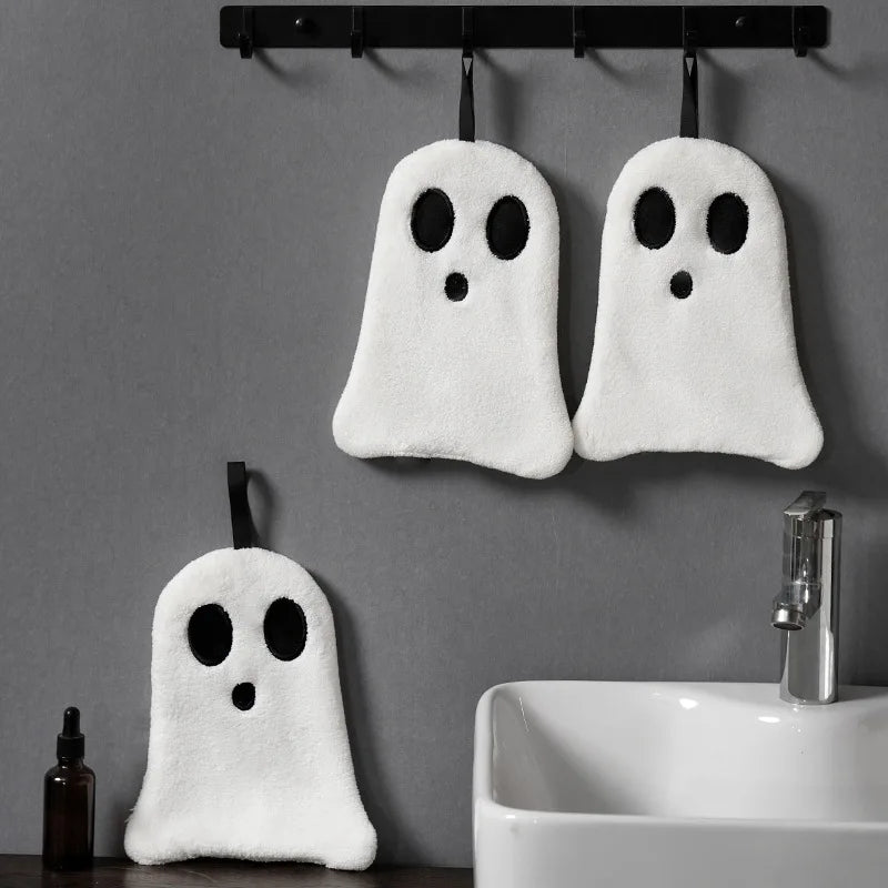 Halloween Hand Towels Set - Soft Absorbent Bathroom Kitchen Decor