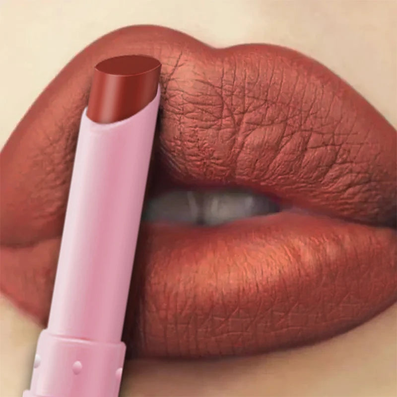 Waterproof Matte Lipstick Set - Long-Lasting Lip Gloss & Lip Liner Pen