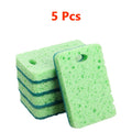 Reusable Wood Pulp Cotton Sponge Wipe - Household Cleaning Pad, Eco-Friendly, 10.5x7cm