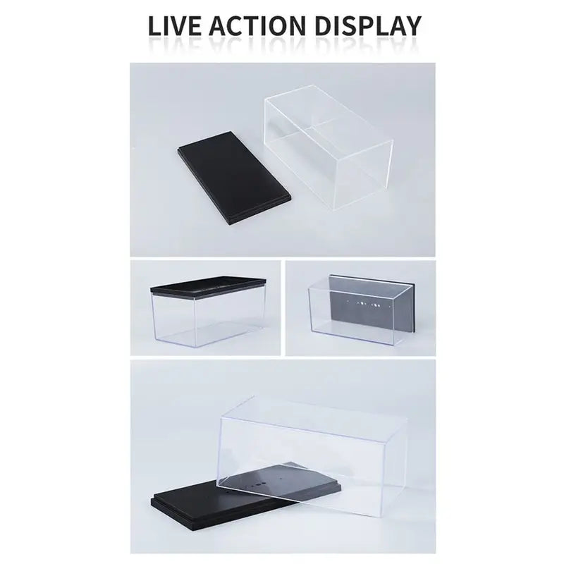 Acrylic Model Car Display Box Dustproof Storage Case for Diecast Collectibles