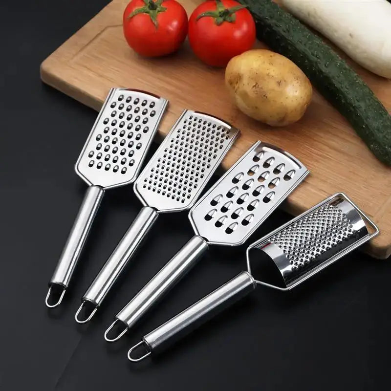 Multi-Purpose Stainless Steel Handheld Cheese Grater for Vegetables Fruits & More