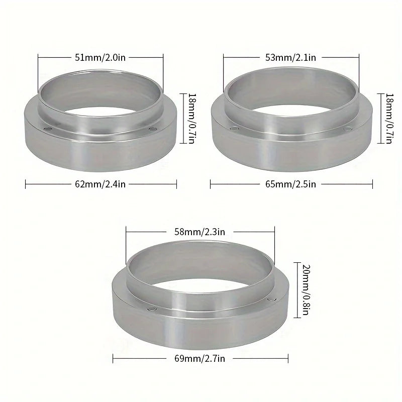 Coffee Dosing Ring Magnetic Funnel for 51mm 54mm 58mm Portafilter Espresso Machines