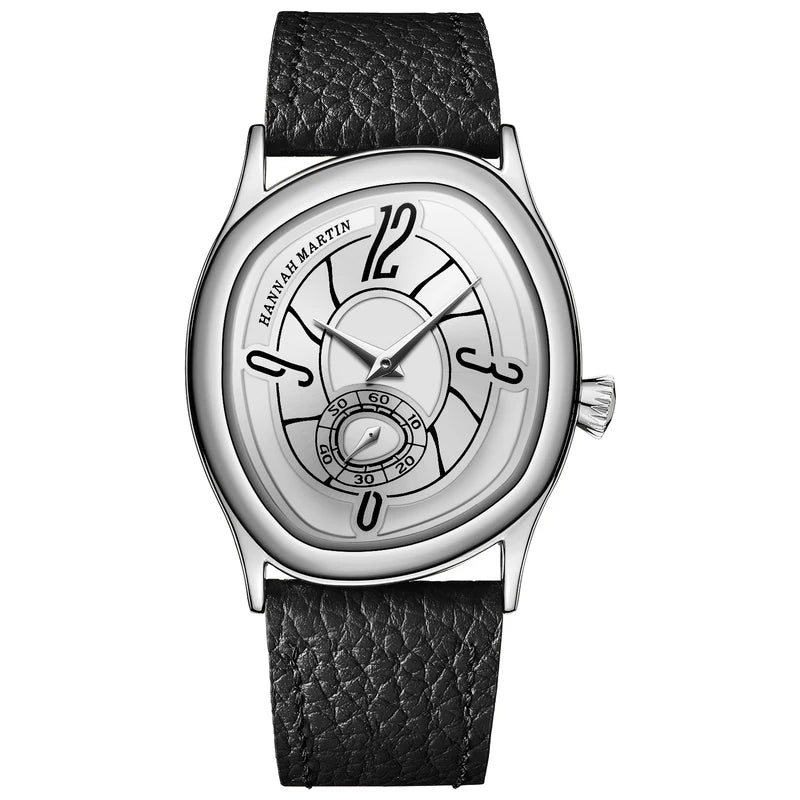 Genuine Leather Business Quartz Watch Men Waterproof Steel Movement Casual