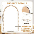 Wood Wall Arch Decor DIY Unfinished Rustic Frame for Nursery Kids Room