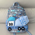 Large Capacity Student Trolley Bag with Lunch Box - Portable Travel Backpack
