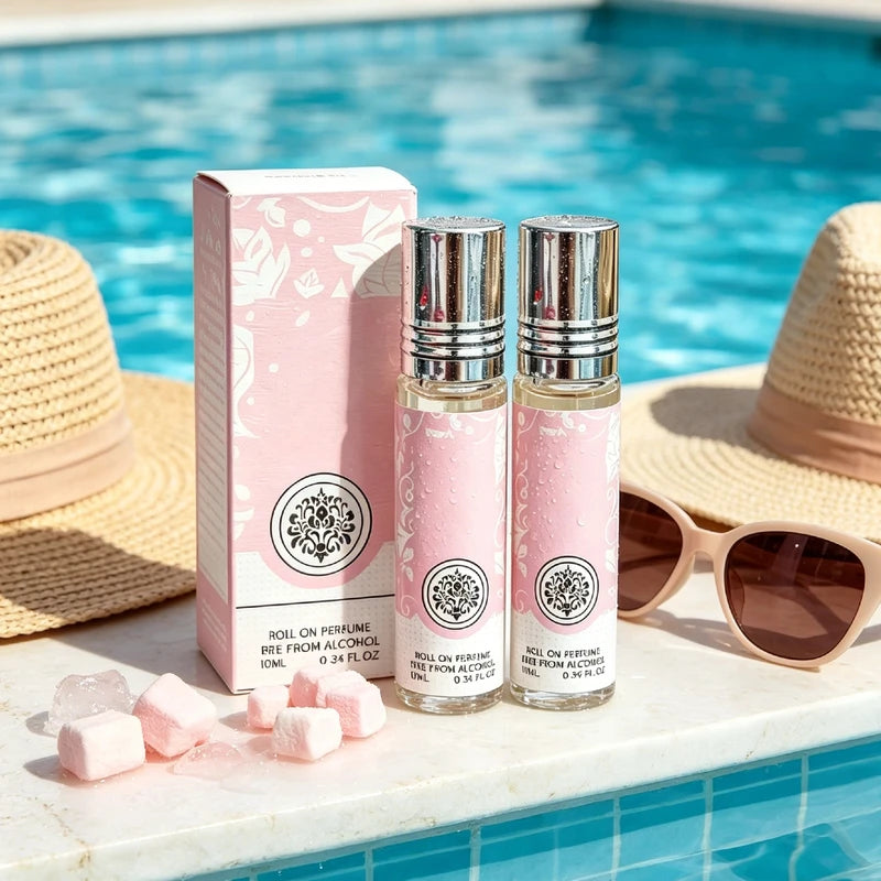 Dopamine Roll-On Body Essential Oil for Women - Portable Eau De Parfum, Long-Lasting Fragrance