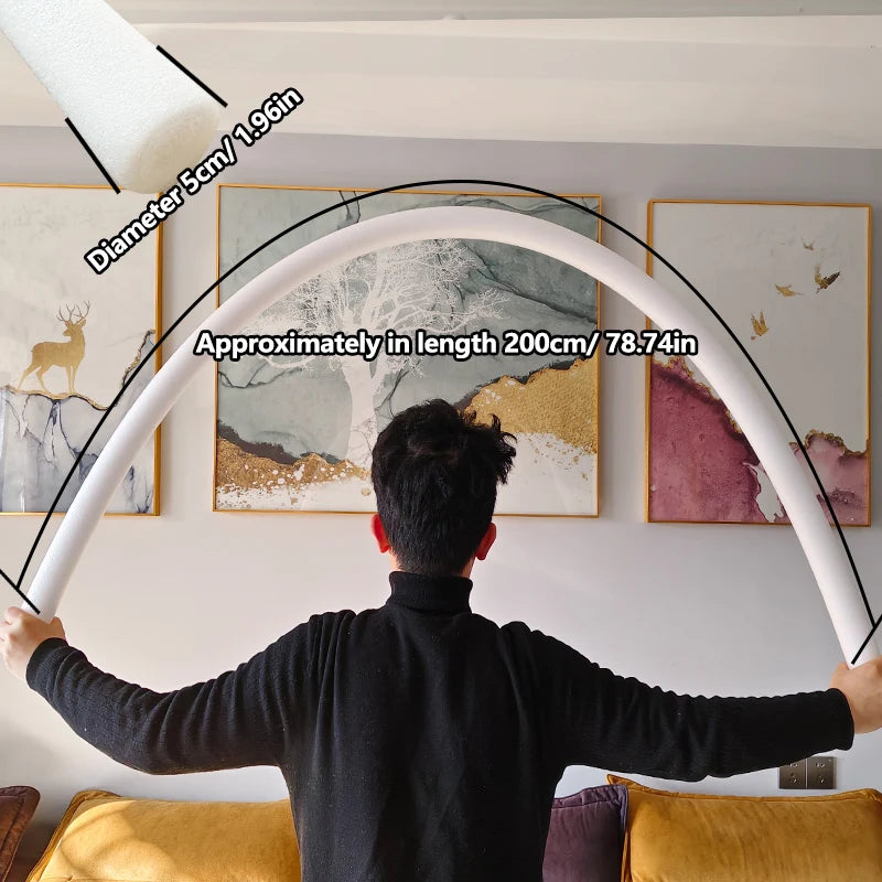 Wedding Decoration Foam Arch Frame 200cm Length 4-5cm Diameter Courtyard Door Decor