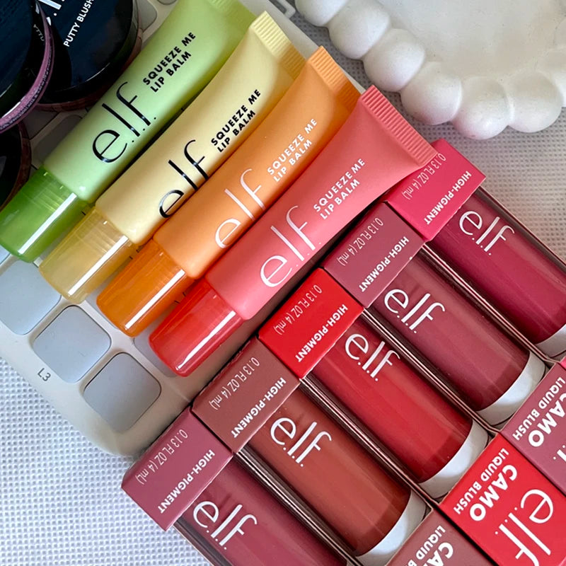 Liquid Blush & Moisturizing Lip Gloss Set - Fruit Flavor, Facial Contouring Makeup